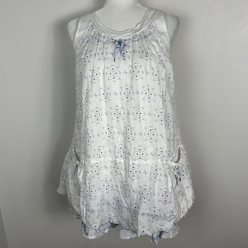 Marithe Francois Girbaud Tiered Dress Girls Size 12 Pockets Ramie‎ Cottagecore